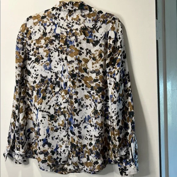 Ann Taylor Loft Printed Blouse M - Picture 5 of 6